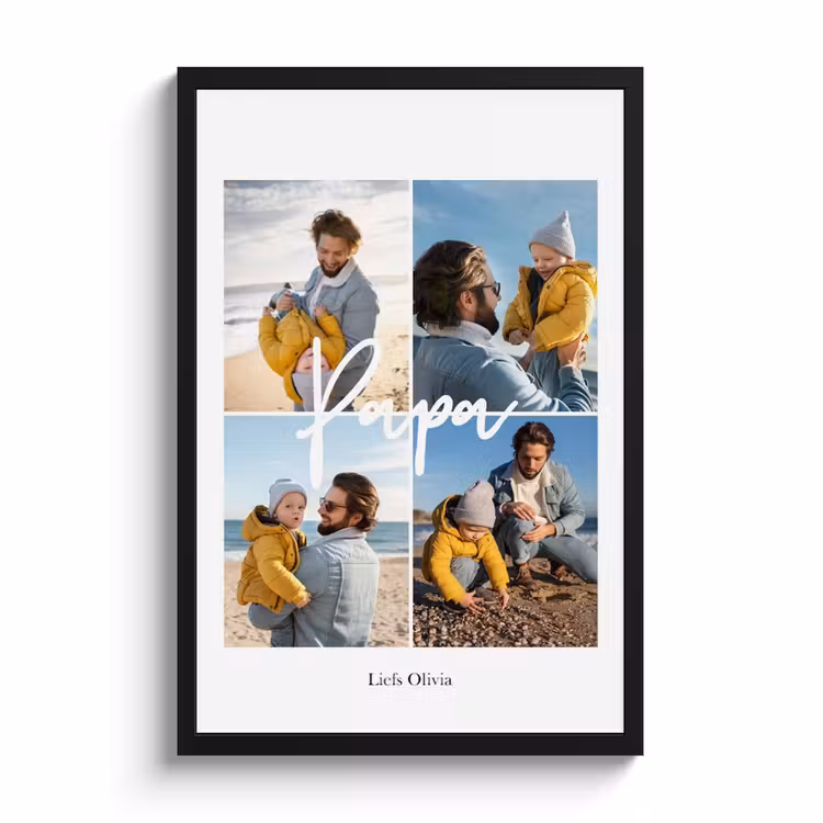Foto in lijst - Papa collage — 1