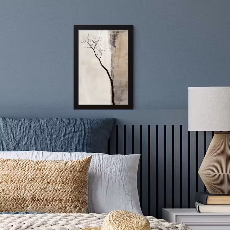Poster met lijst - Wabi sabi - Plant - Beige — 4
