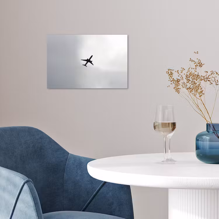 Poster - Minimalistisch - Silhouet - Zwart - Vliegtuig — 4