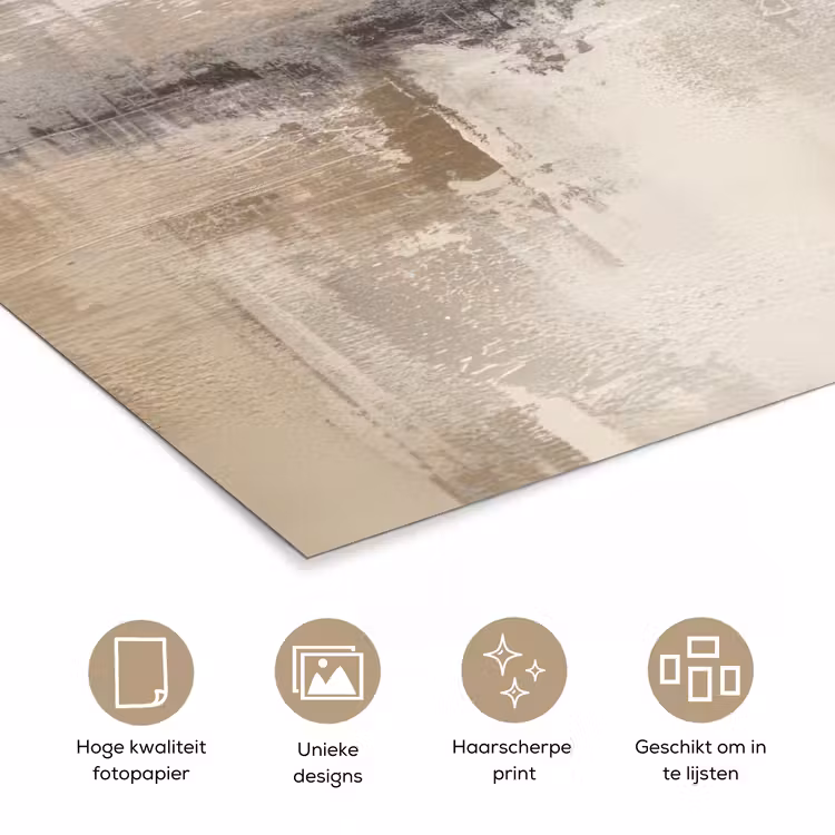 Poster - Moderne kunst - Abstract - Beige — 5