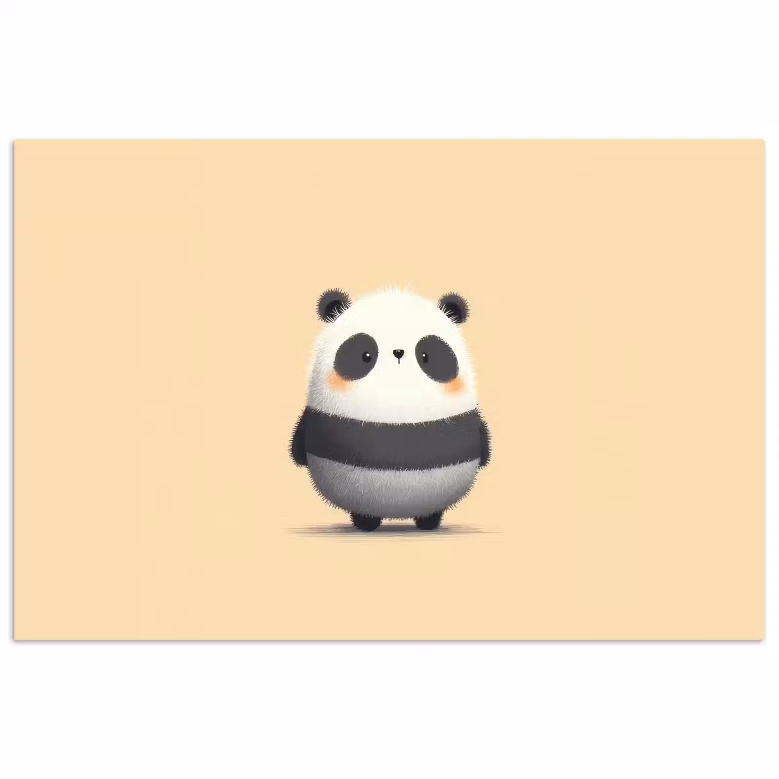 Poster - Panda - Beige - Minimalistisch — 1