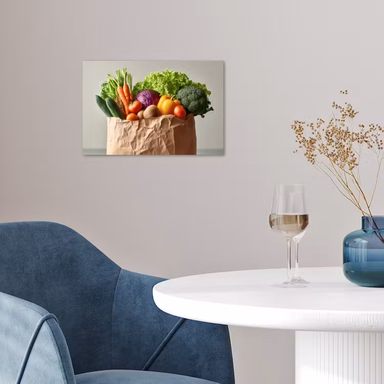 Poster - Papieren - Boodschappen - Groente - Kleurrijk — 4