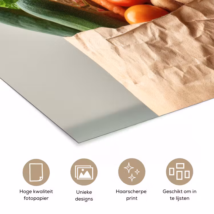 Poster - Papieren - Boodschappen - Groente - Kleurrijk — 5