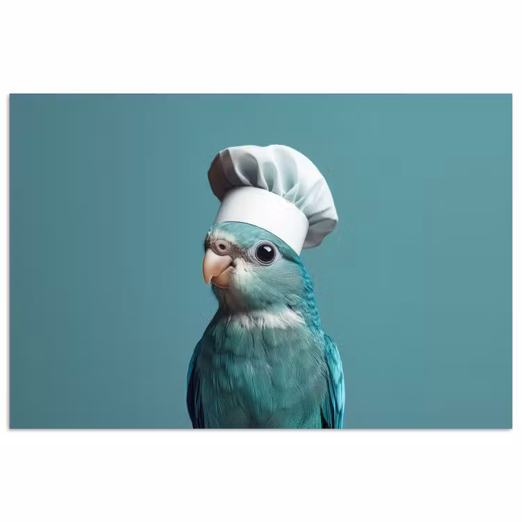Poster - Parkiet - Vogel - Koksmuts - Cute — 1