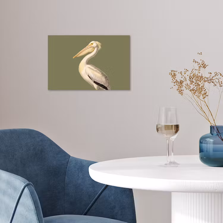 Poster - Pelikaan - Wit - Vogel - Klassiek - Natuur — 4