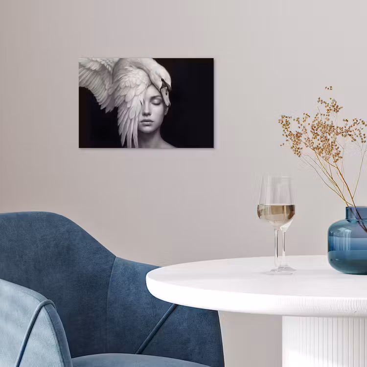 Poster - Portret - Zwaan - Zwart - Wit — 4