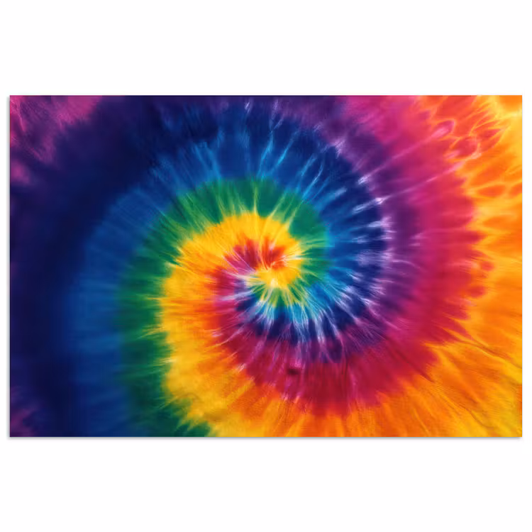 Poster - Regenboogkleuren - Spiraal - Kleurrijk — 1