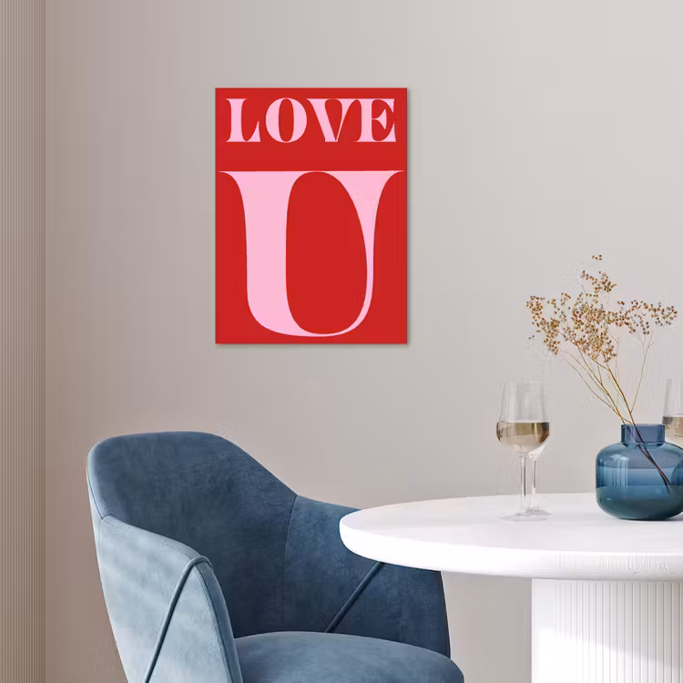 Poster - Rood - Love - Valentijn - Roze — 4