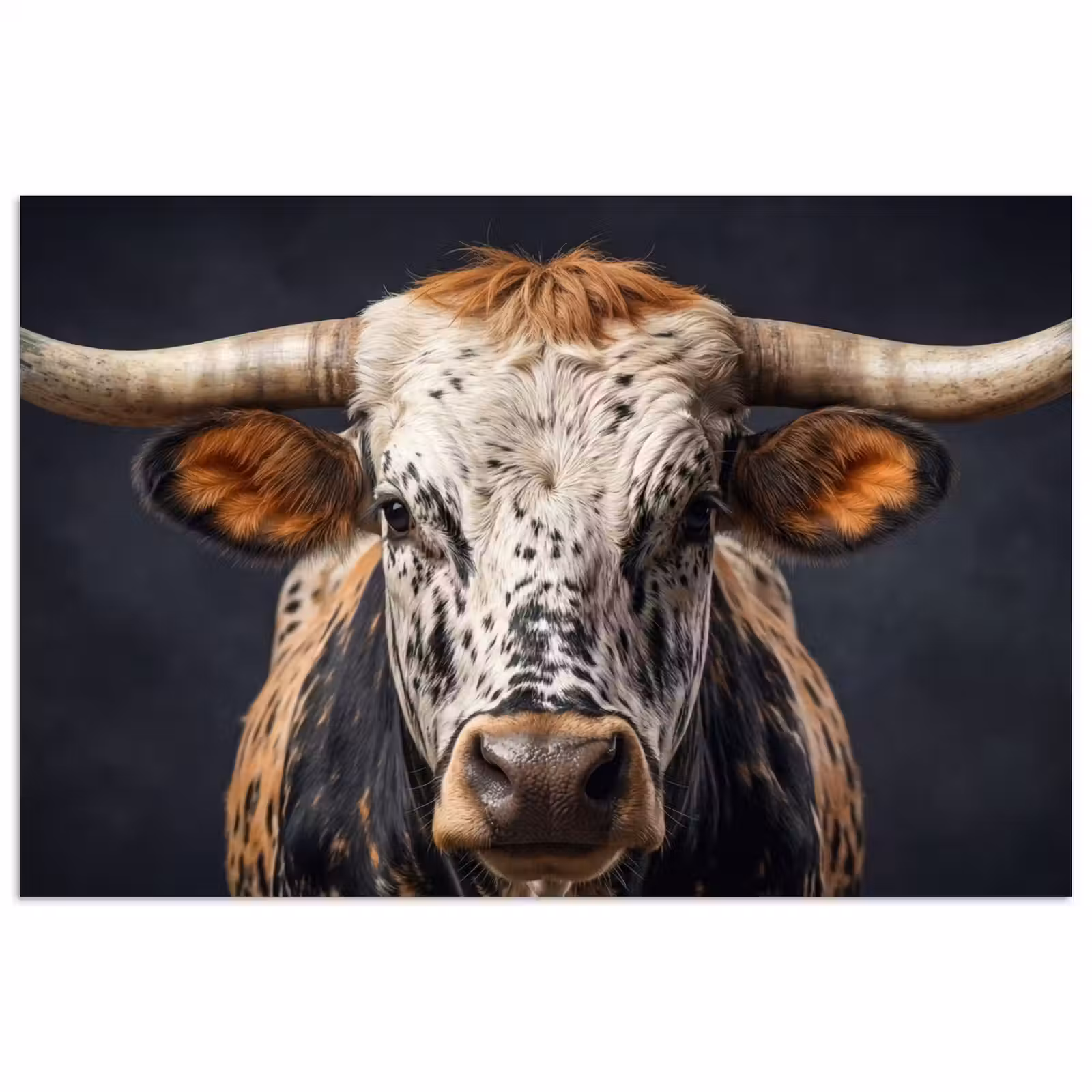 Poster - Stier - Kleurrijk - Hoorns — 1