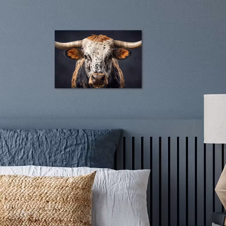 Poster - Stier - Kleurrijk - Hoorns — 3