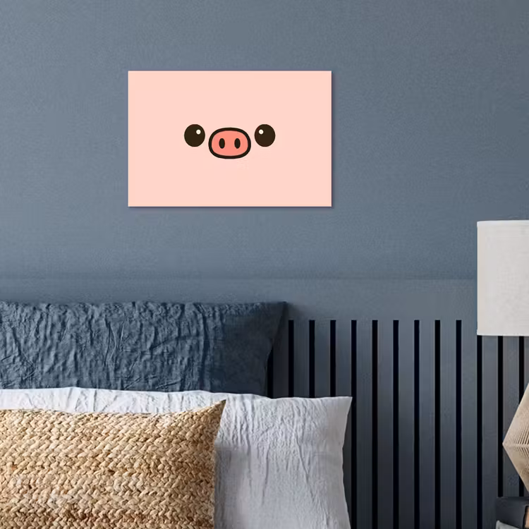 Poster - Varken - Roze - Minimalistisch — 3