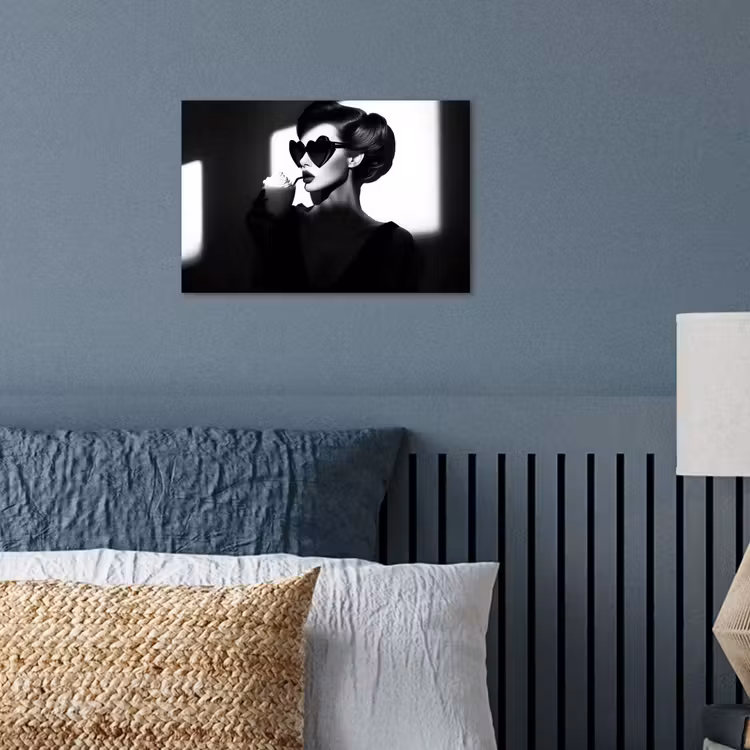 Poster - Vrouw - Zwart - Hart — 3