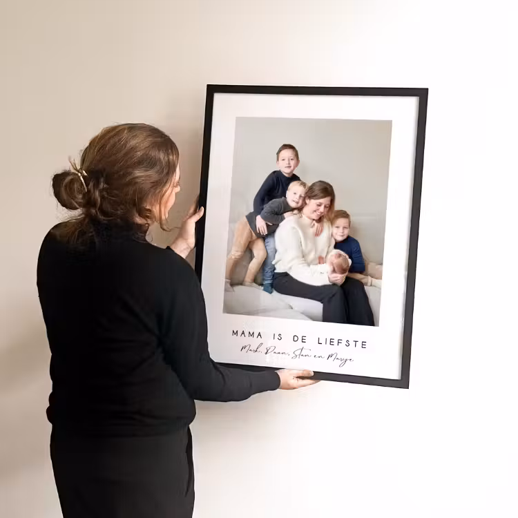 Foto in lijst - Witte border met tekst — 4