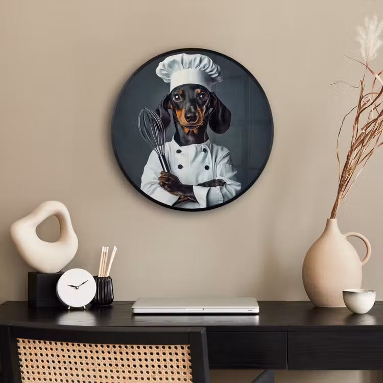 Ronde fotolijst - Hond - Garde - Kok — 3