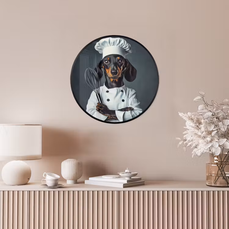 Ronde fotolijst - Hond - Garde - Kok — 5