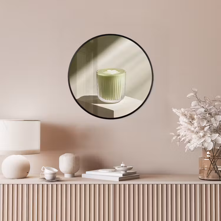 Ronde fotolijst - Matcha - Glas - Groen - Minimalistisch — 5