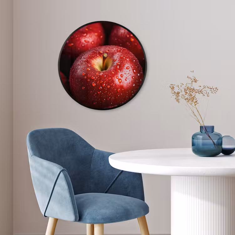 Ronde fotolijst - Rood - Appels - Fruit — 4