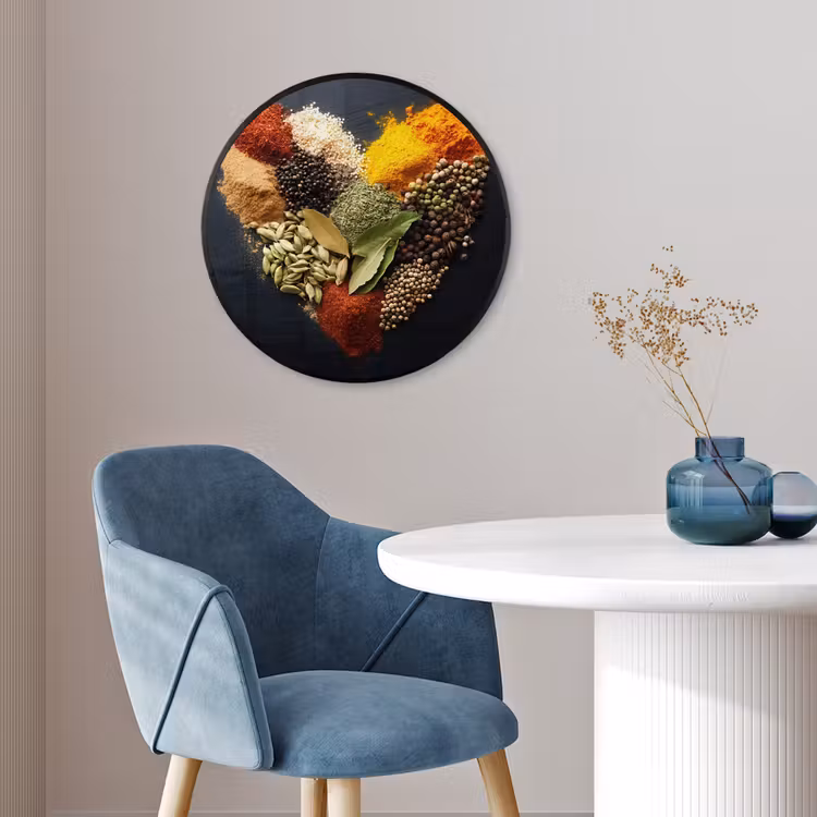 Ronde fotolijst - Specerijen - Mix - Hartvorm - Zwart — 4