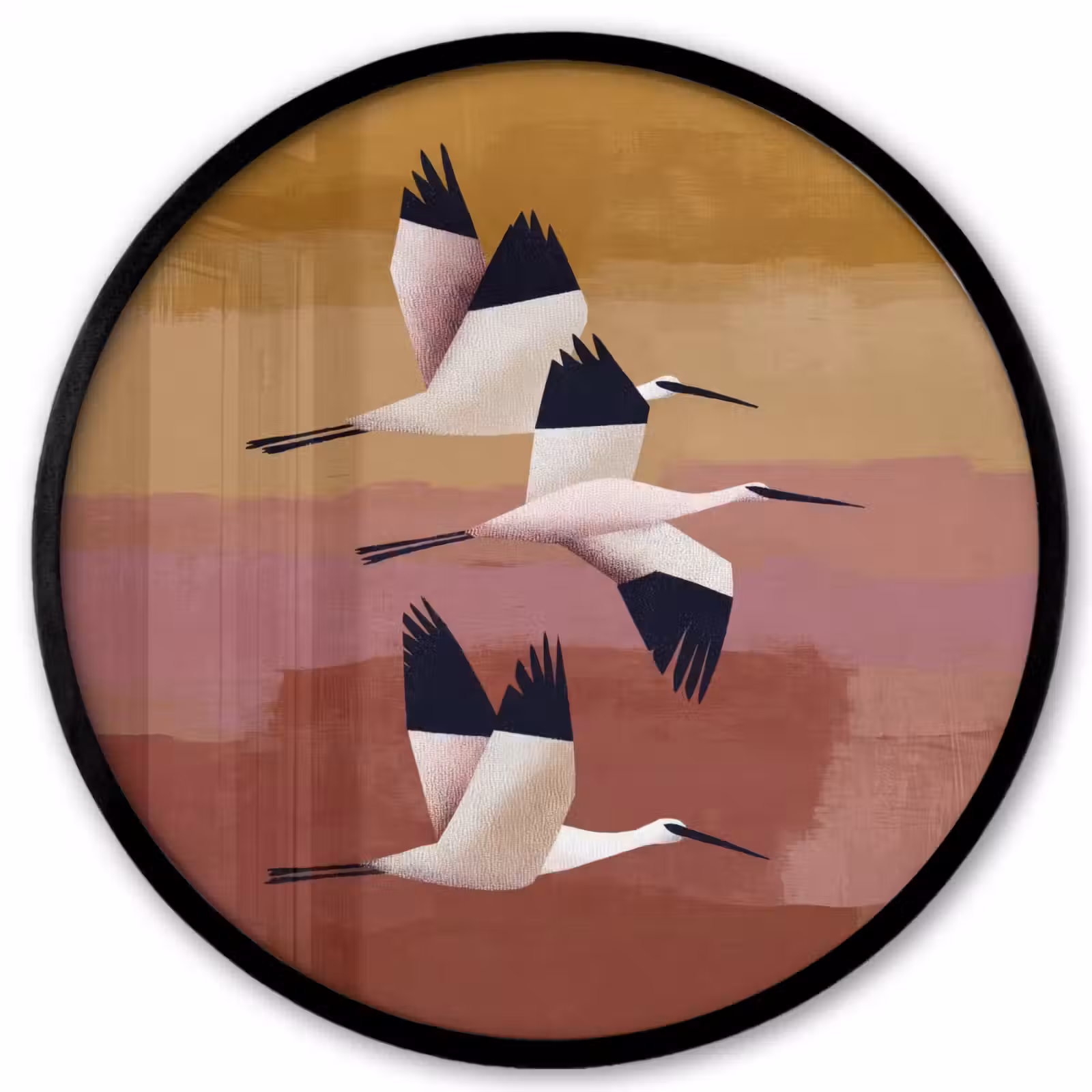 Ronde fotolijst - Vogels - Snavel - Abstract — 1