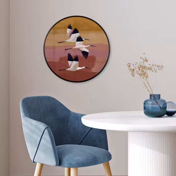 Ronde fotolijst - Vogels - Snavel - Abstract — 4