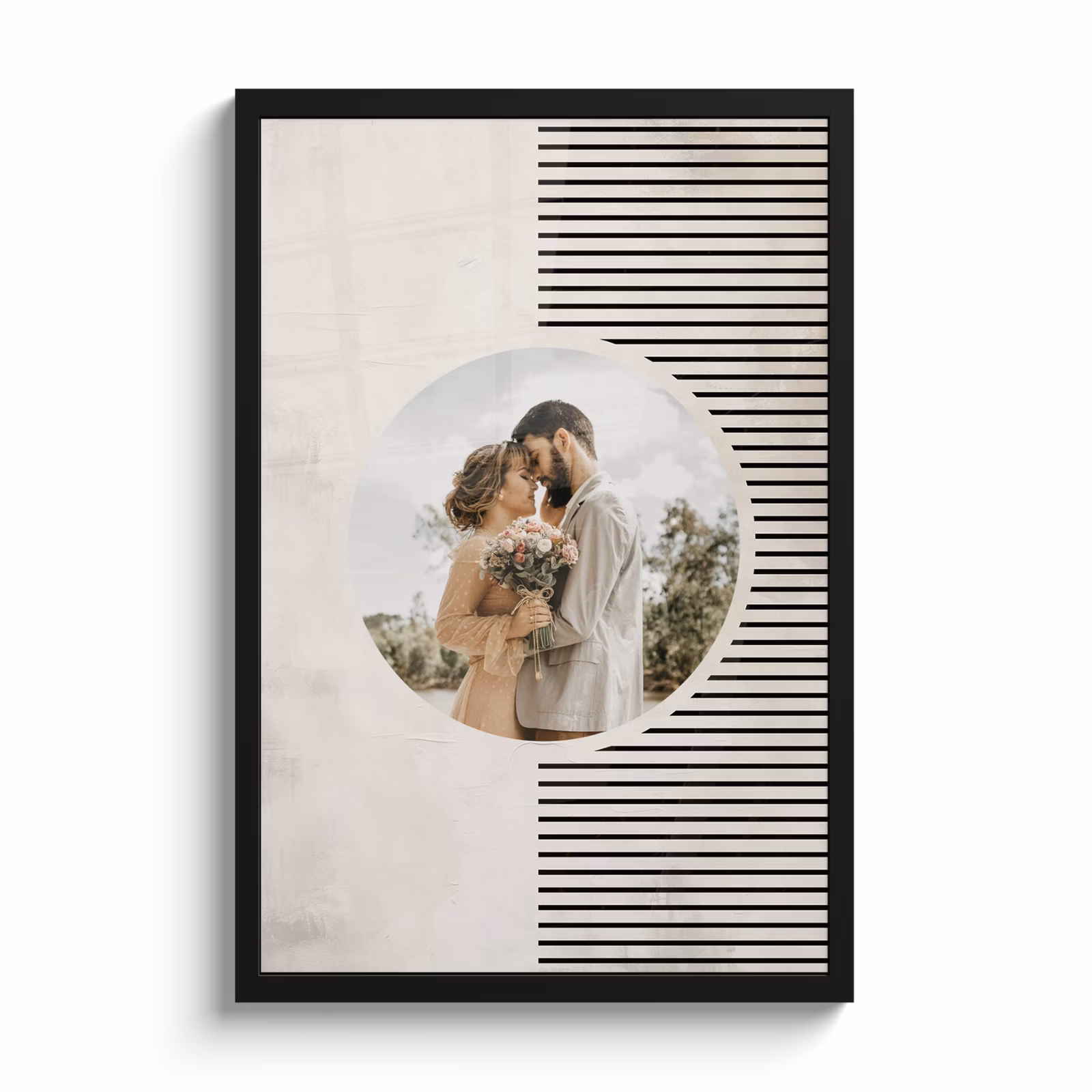 Foto in lijst - Rondje met abstracte achtergrond — 1
