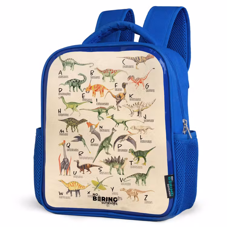 Rugzak kind - Blauw - Dino alfabet — 7