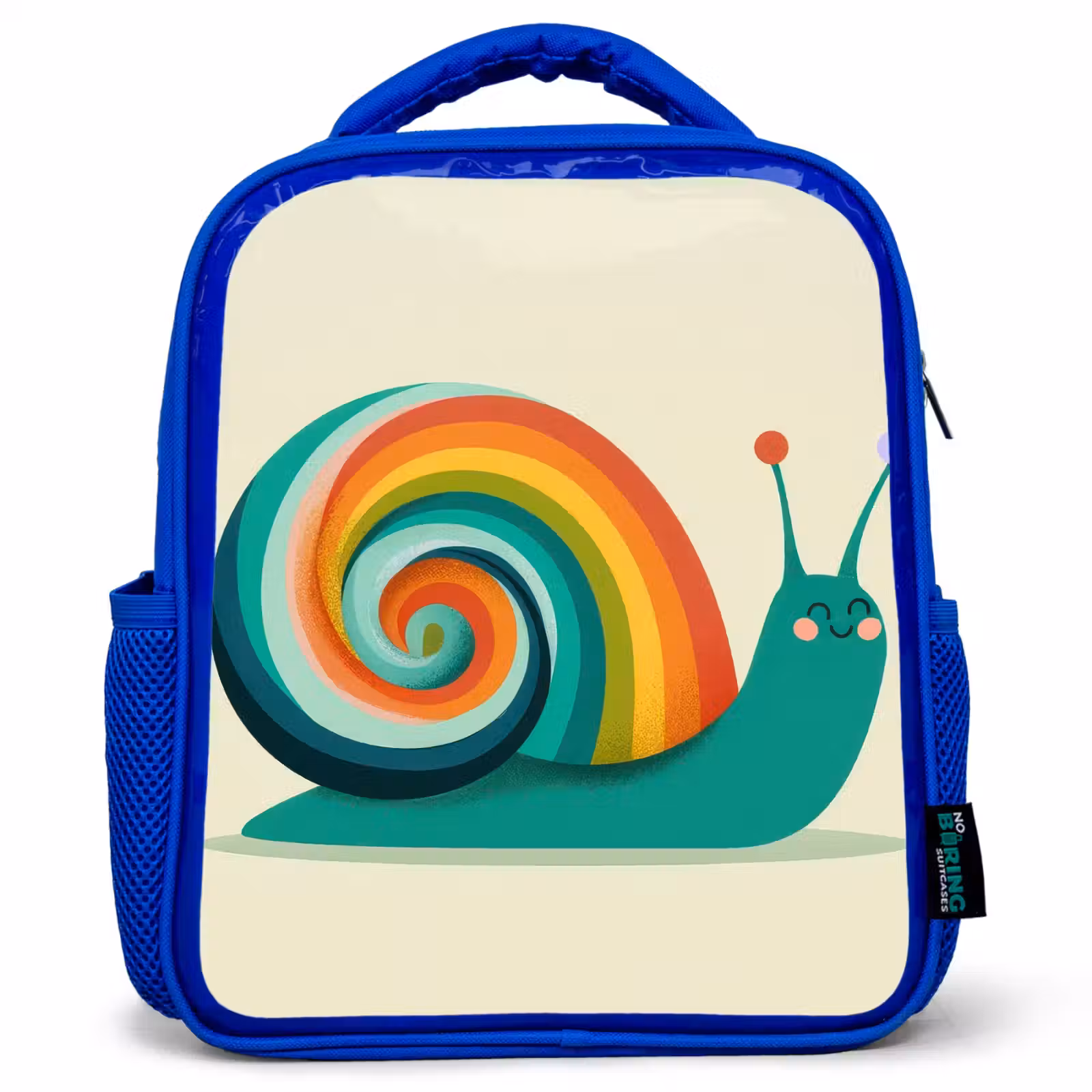Rugzak kind - Blauw - Slak - Regenboogschild - Groen — 1