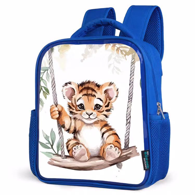 Rugzak kind - Blauw - Tijger - Dier - Kinderen - Jungle — 7