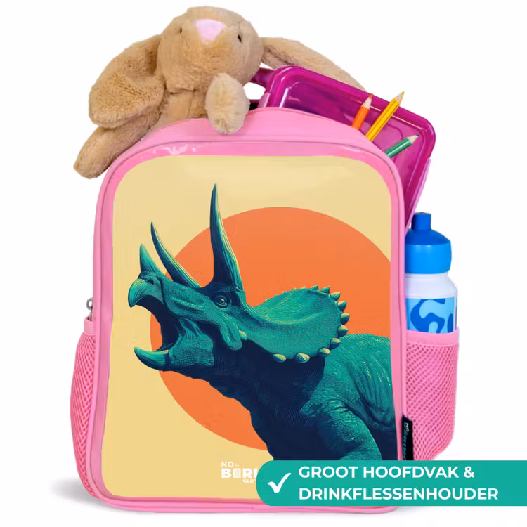 Rugzak kind - roze - Dino - Triceratops - Dier — 2