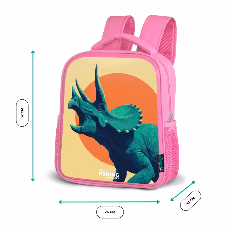 Rugzak kind - roze - Dino - Triceratops - Dier — 3