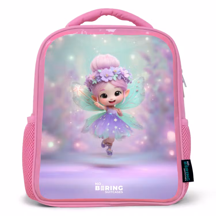 Rugzak kind met naam - Roze Elf - Tover - Magisch — 1