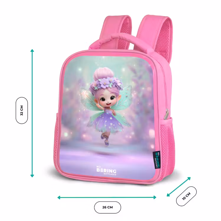 Rugzak kind met naam - Roze Elf - Tover - Magisch — 3