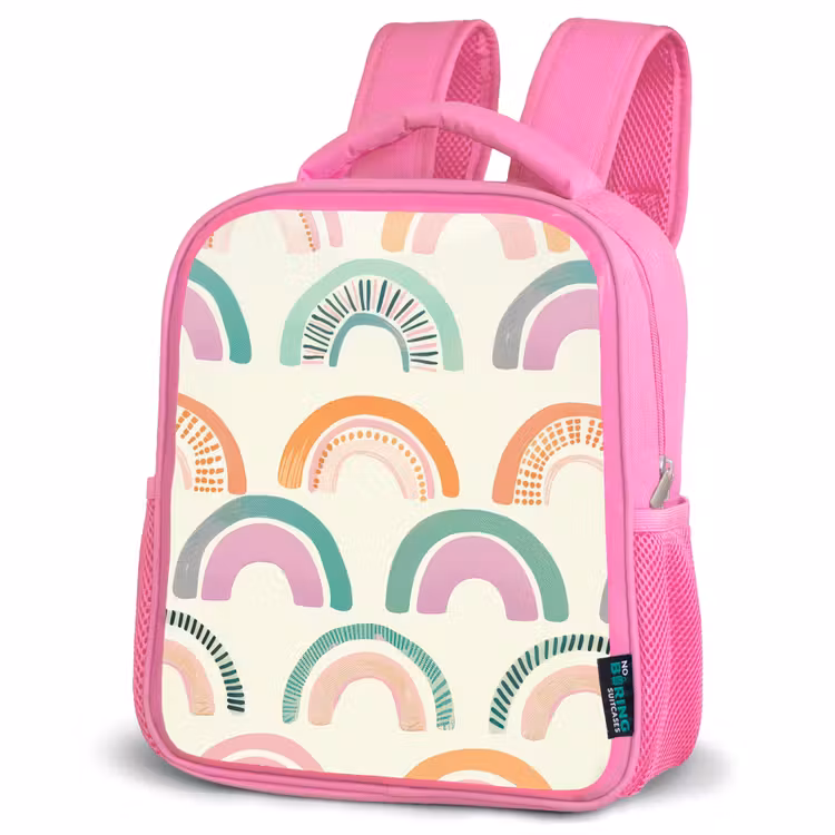 Rugzak kind - Roze - Regenboog - Pastel - Patroon — 4