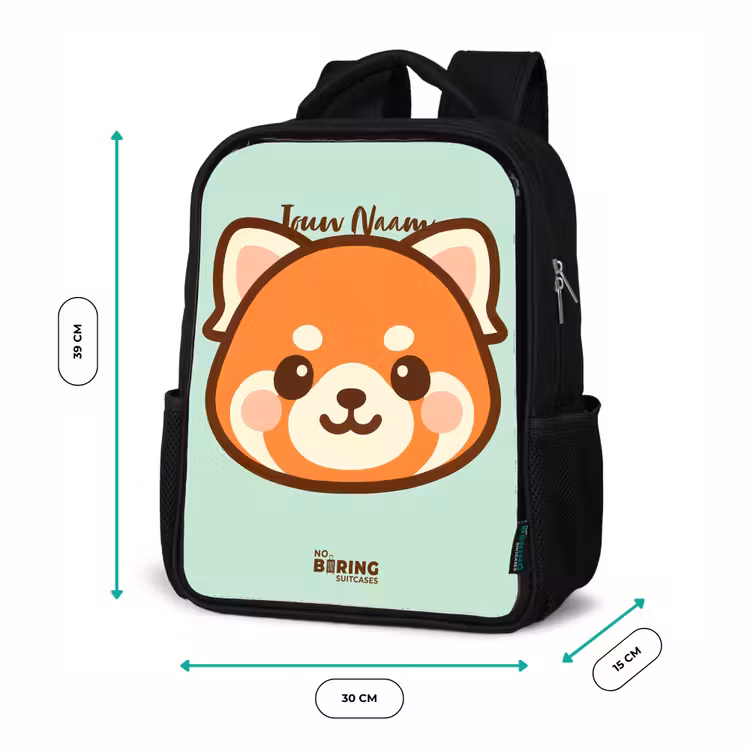 Rugzak kind - Zwart - Kawai - Rode panda - Groen — 5