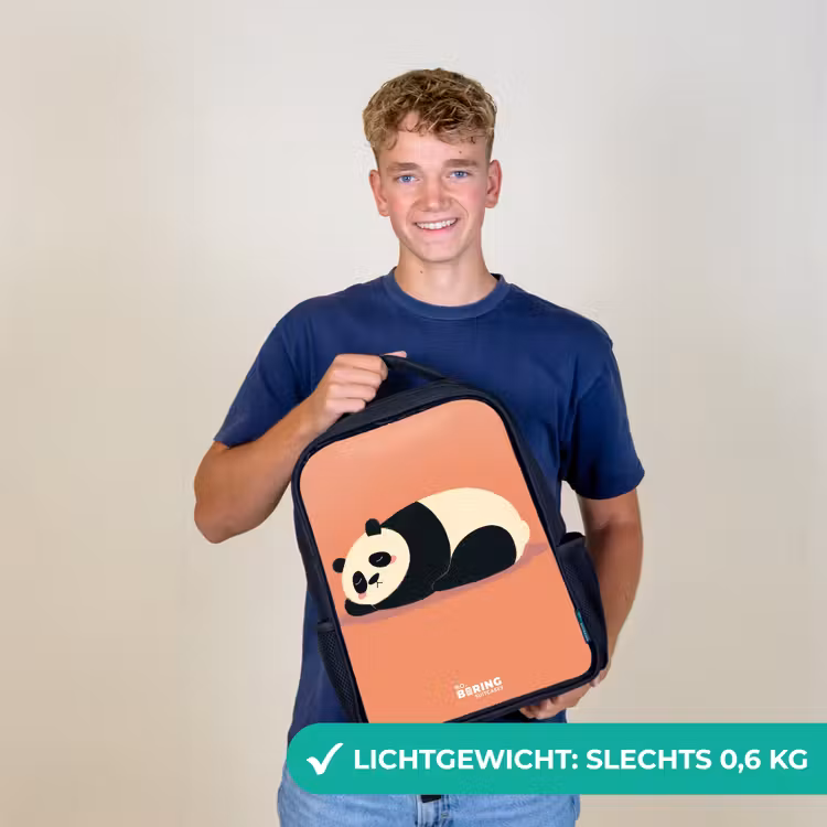 Kinder rugzak - Panda - Slapen - Oranje — 2