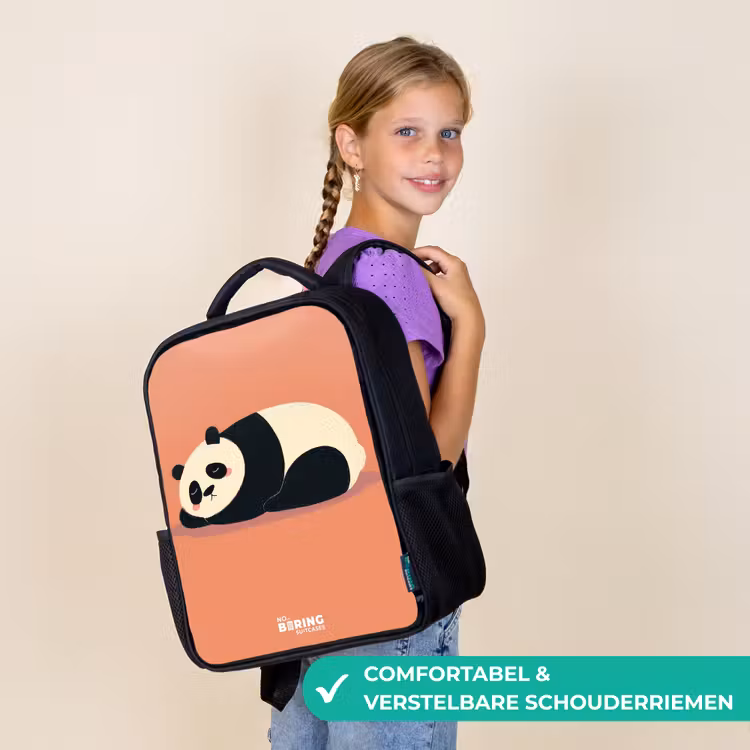 Kinder rugzak - Panda - Slapen - Oranje — 3