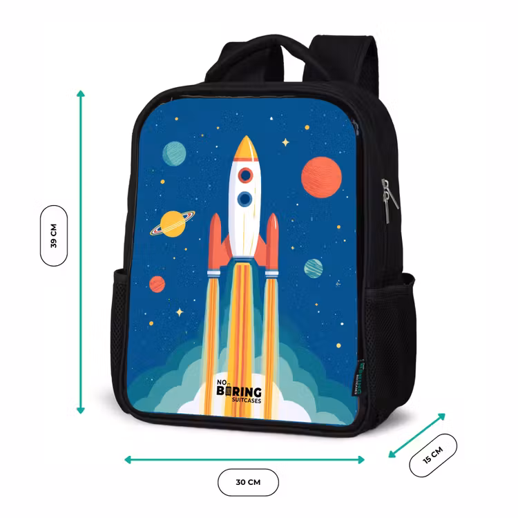 Kinder rugzak - Raket - Planeet - Sterren - Veelkleurig — 5