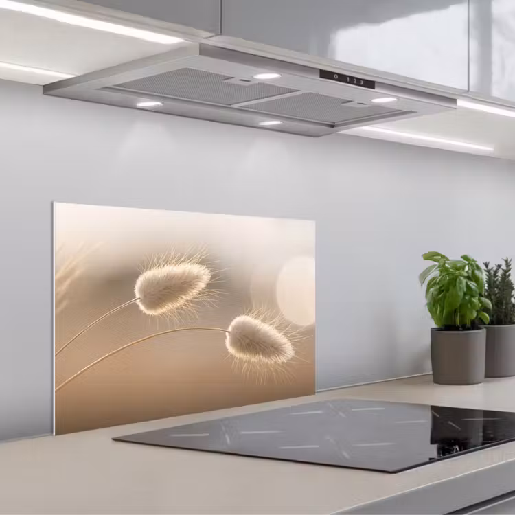 Spatscherm keuken - Hazestaartgras - Graanharen - Zonlicht — 5