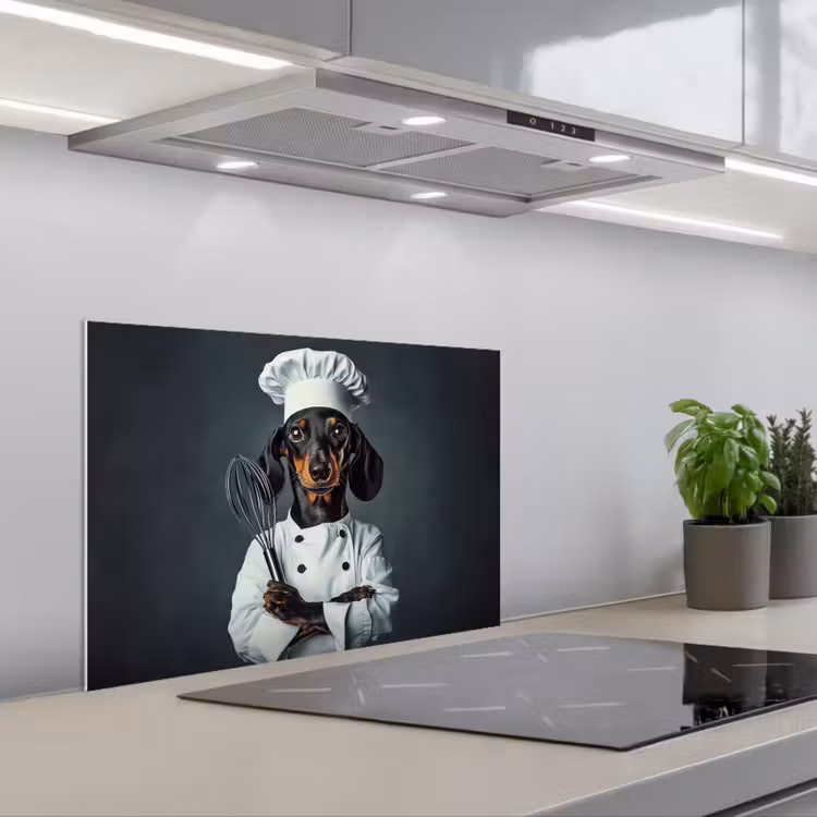 Spatscherm keuken - Hond - Garde - Kok — 5