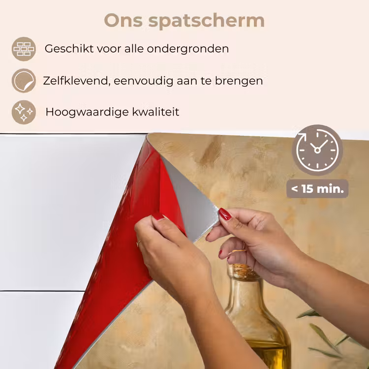 Spatscherm keuken - Olijven - Stilleven - Vintage — 4