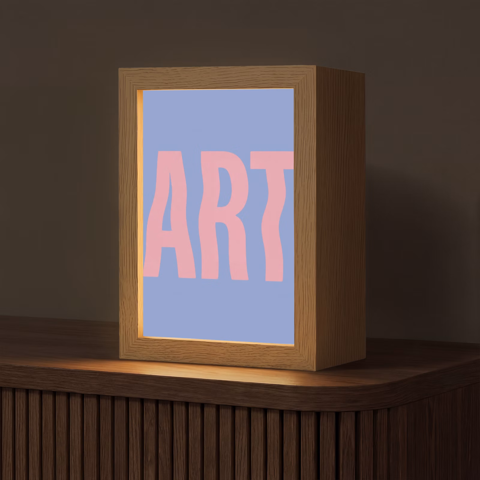 Tafellamp - Art - Roze - Blauw — 1