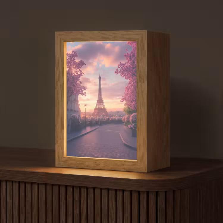 Tafellamp - Eiffeltoren - Parijs - Roze — 1