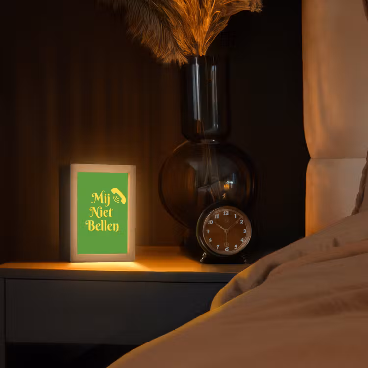 Tafellamp - Mij niet bellen - Telefoon - Groen — 2