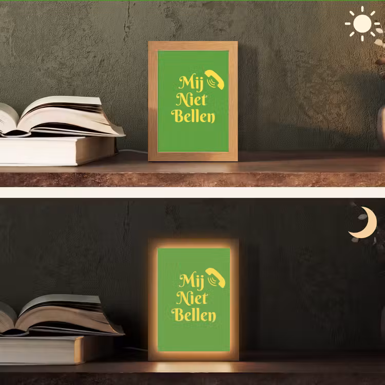 Tafellamp - Mij niet bellen - Telefoon - Groen — 5