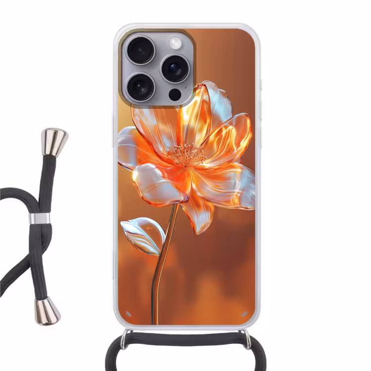 Telefoonhoesje met koord - Glazen - Bloem - Zonlicht — 1