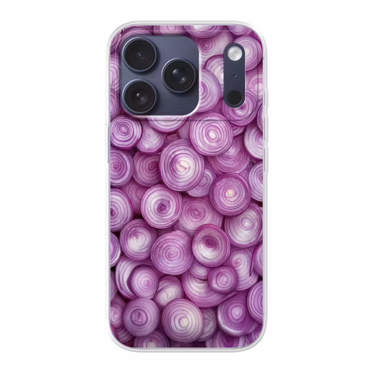 Telefoonhoesje - Paars - Uien - Close up — 1
