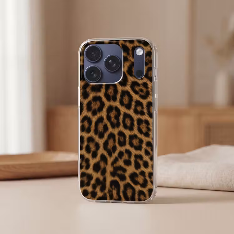 Telefoonhoesje - Pantervacht - Realistisch - Bruin — 3