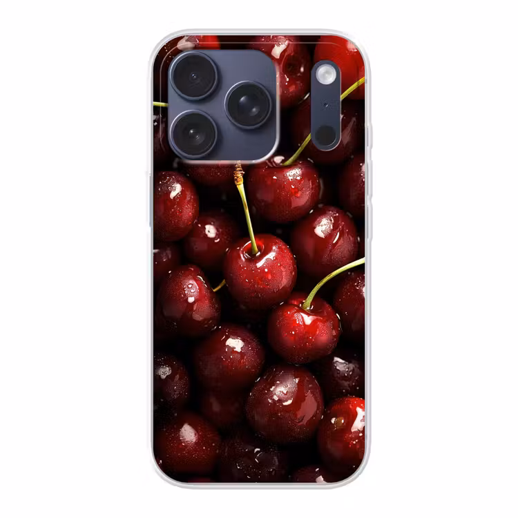 Telefoonhoesje - Rood - Fruit - Kersen — 1