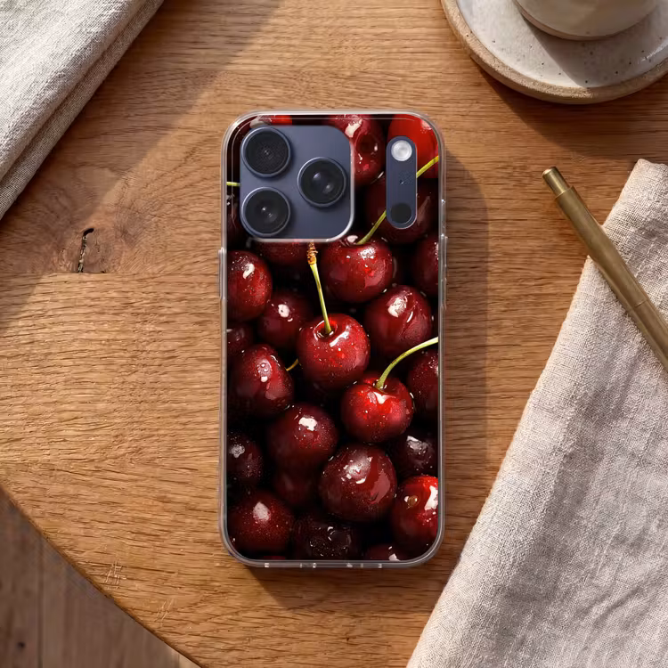 Telefoonhoesje - Rood - Fruit - Kersen — 2