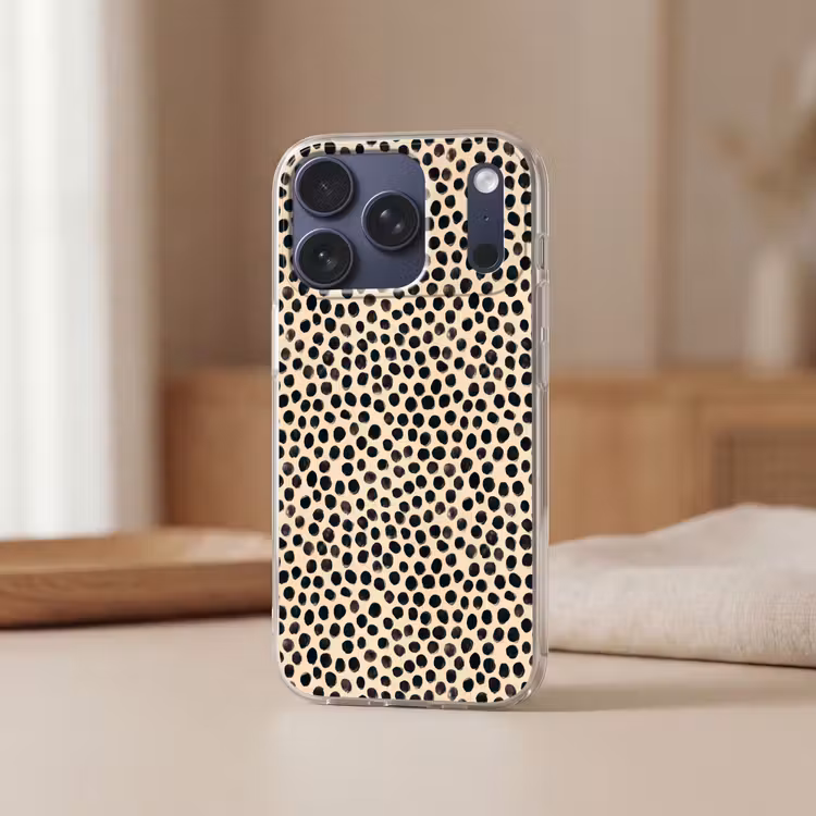 Telefoonhoesje - Stippen - Patroon - Zwart — 3